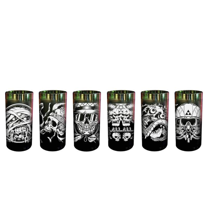 METALEROS - JUEGO DE 6 VASOS - 500 ML - 1