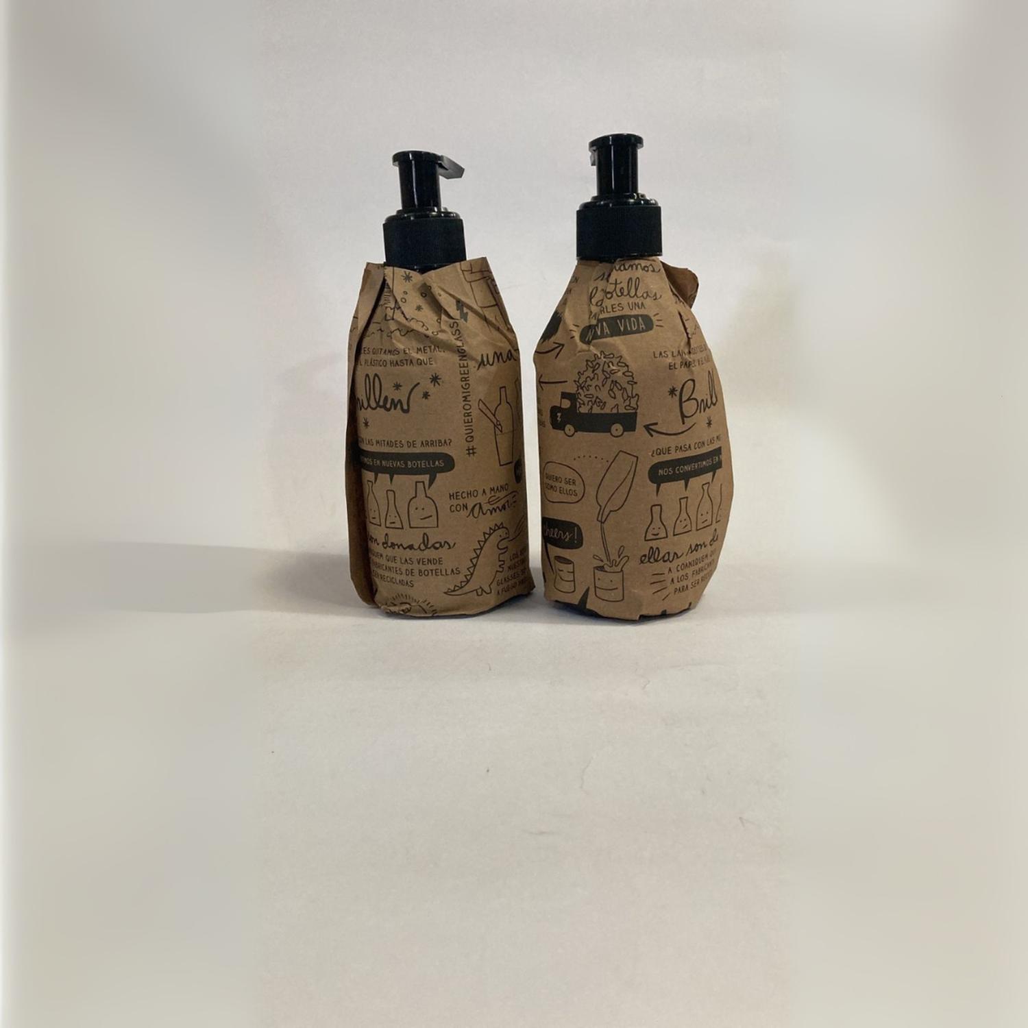 DISPENSADORES DISEÑO FLORALES MULTIUSO COLOR CAFES (2 UNIDADES) - 296 ML - 7