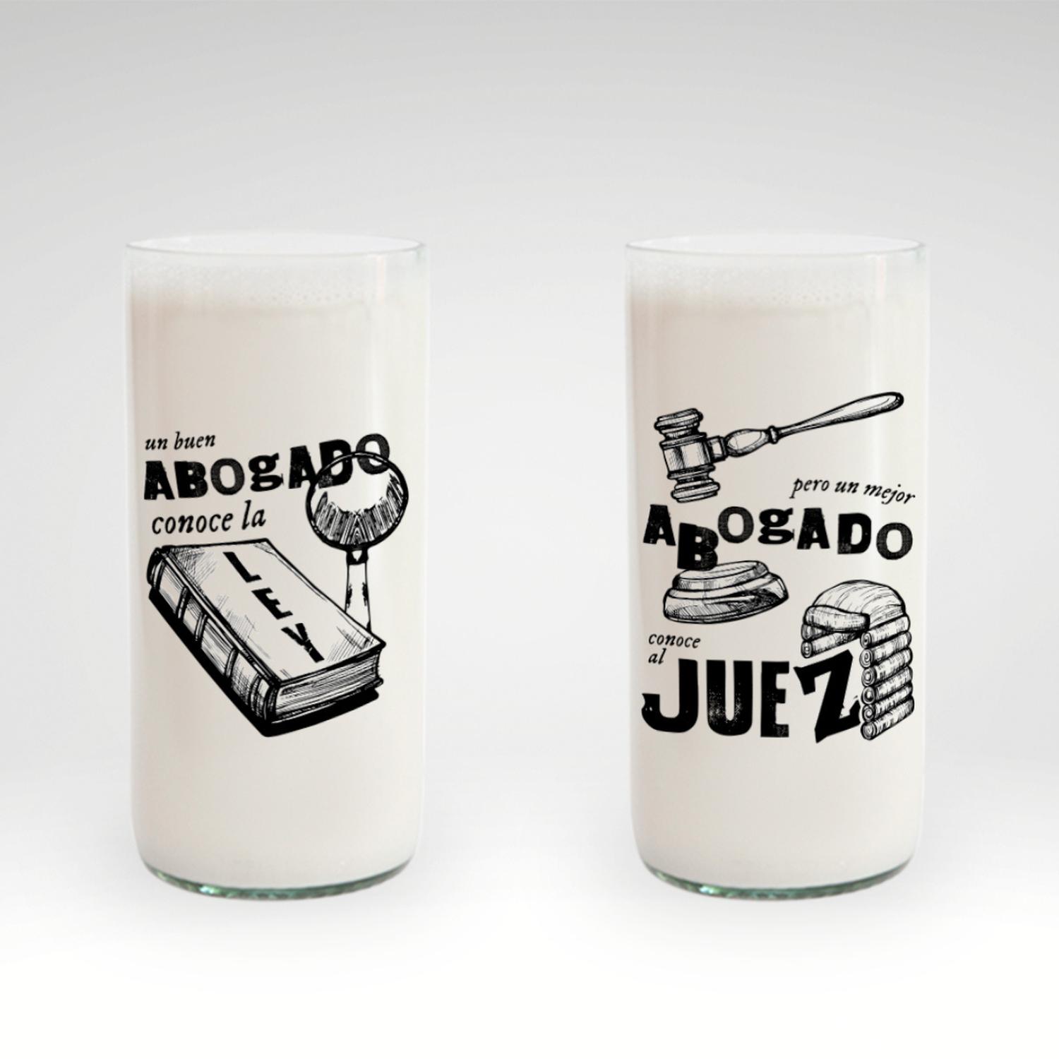 ABOGADOS - JUEGO DE 6 VASOS - 500 ML - 7
