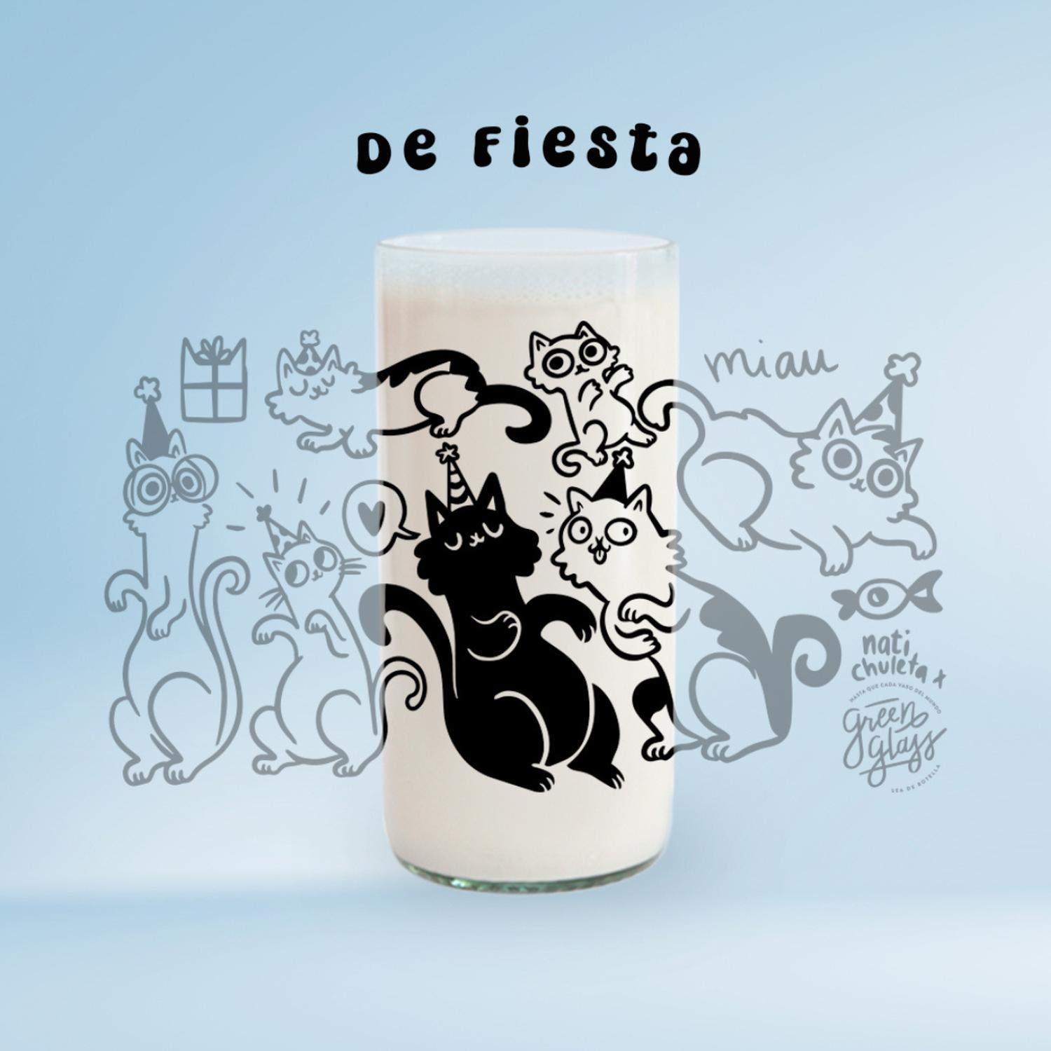 MIAU GLASS - JUEGO DE 6 VASOS - 500 ML - 7