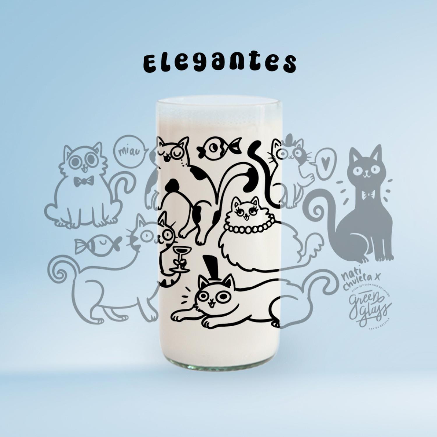 MIAU GLASS - JUEGO DE 6 VASOS - 500 ML - 8