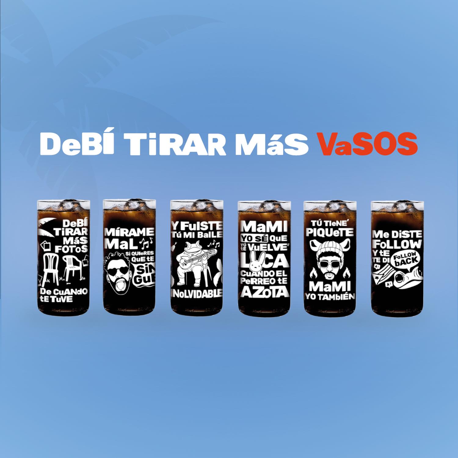DEBI TIRAR MAS VASOS - JUEGO DE 6 VASOS - 500 ML - 2