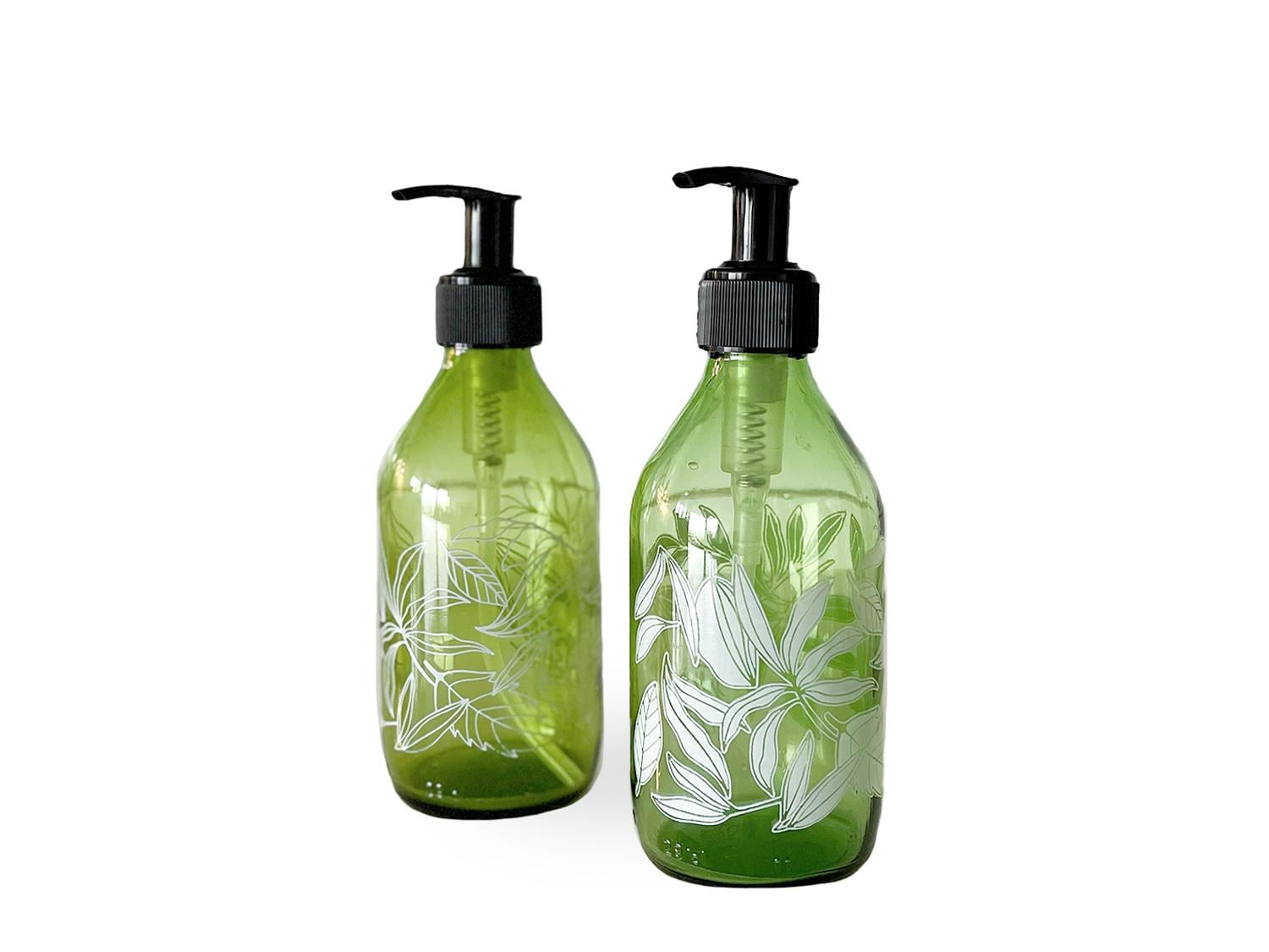 DISPENSADOR DISEÑO FLORALES MULTIUSO COLOR VERDES (2 UNIDADES) - 296 ML - 1