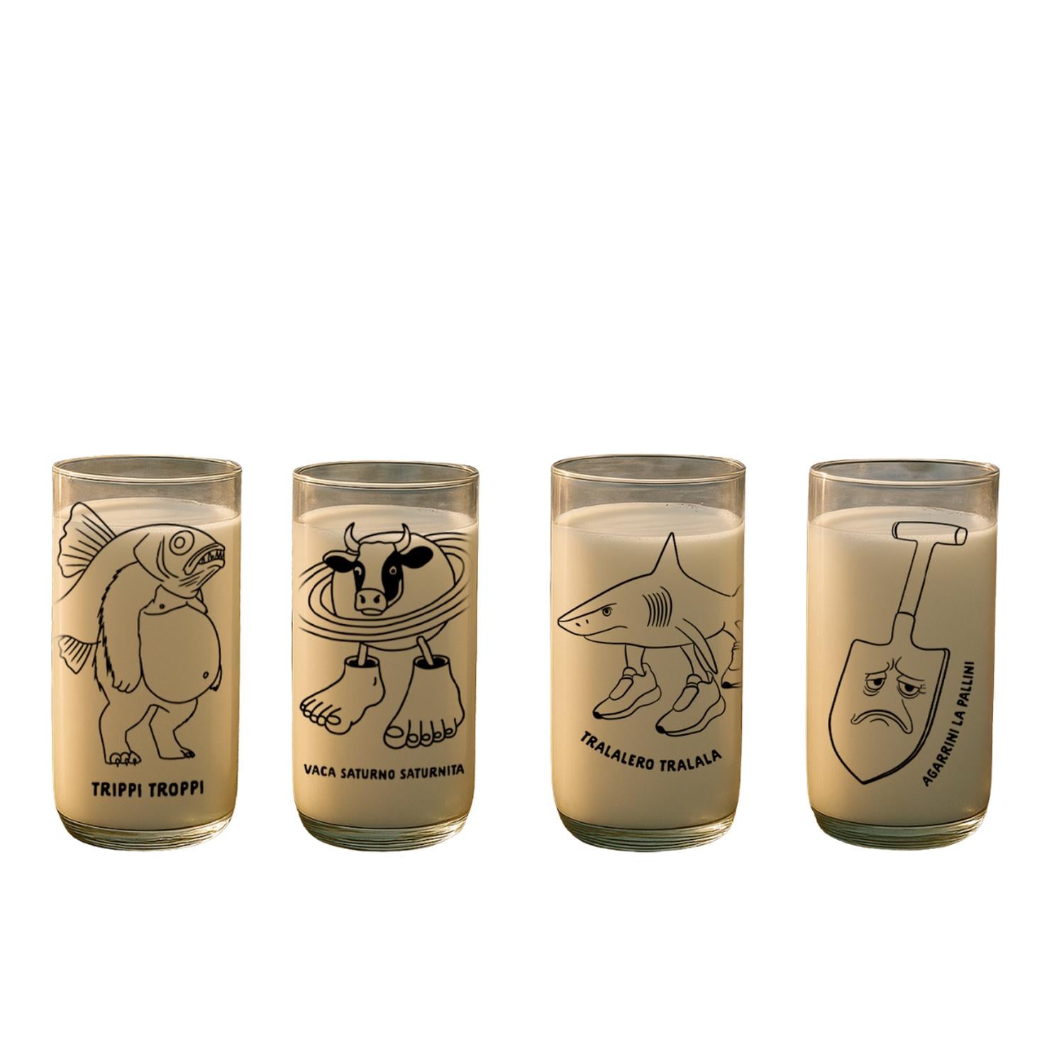 TRALALERO TRALALA: EDICION LIMITADA - JUEGO DE 4 VASOS - 1