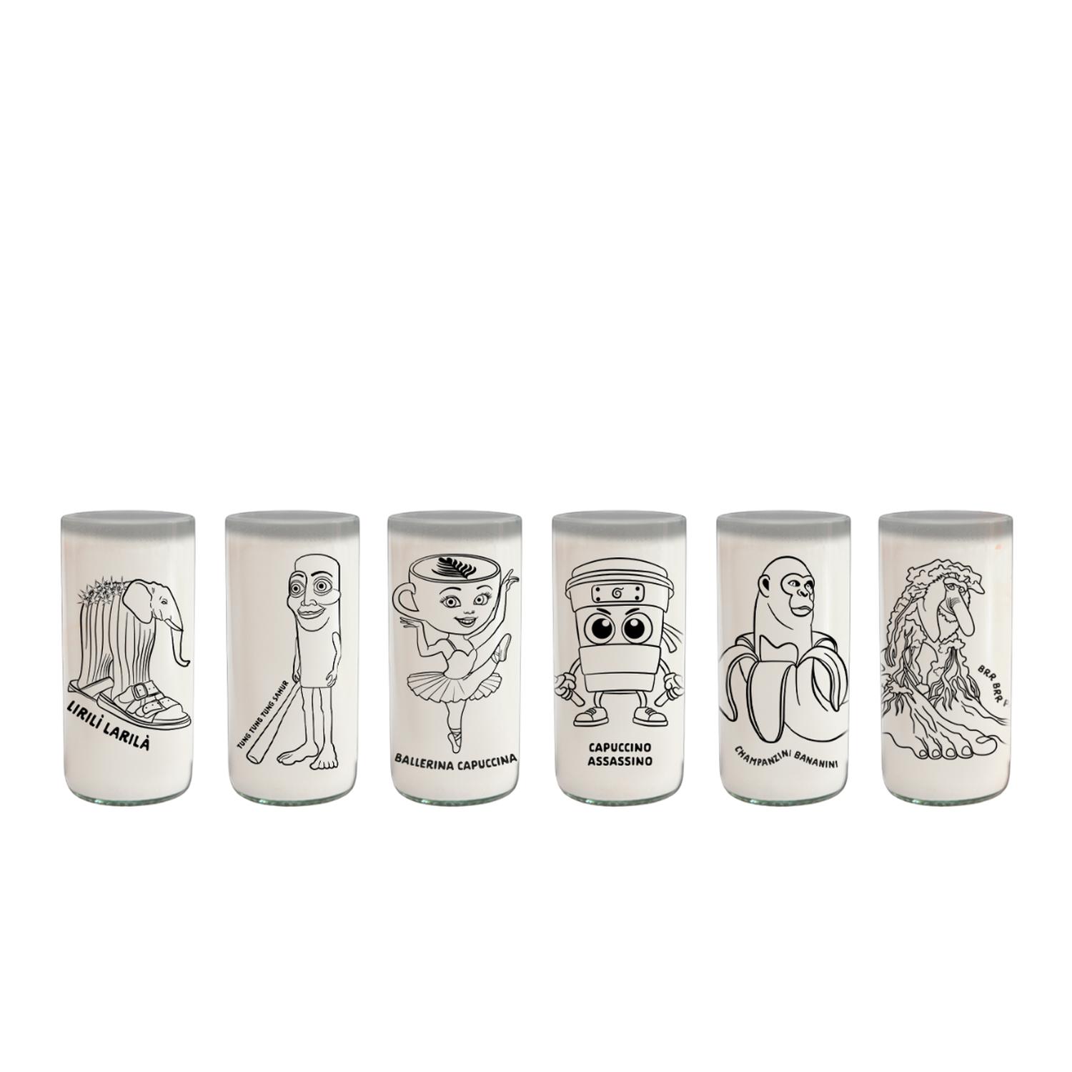 BRAINROT ITALIANO - 6 VASOS DE EDICION LIMITADA - 1