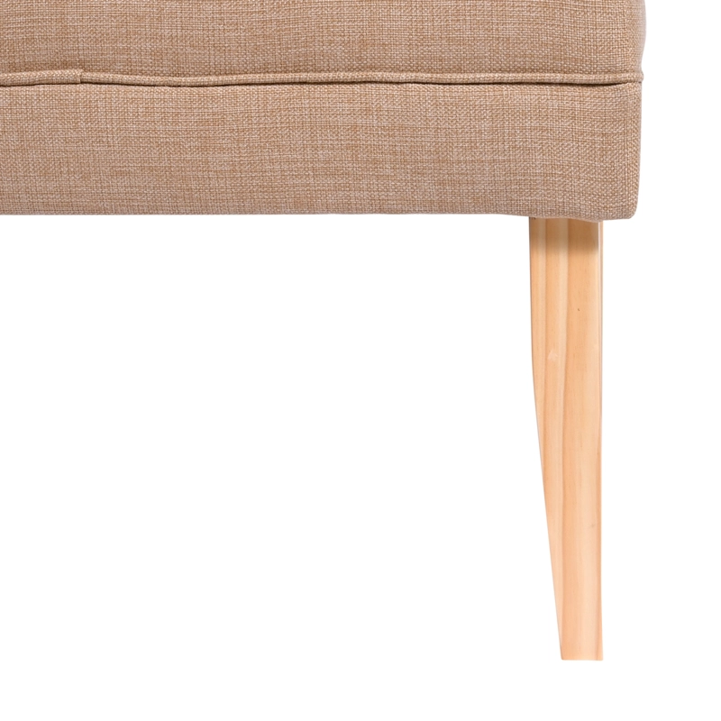 BANQUETA MAXIMA DESIGN STYLE 1 CUERPO BEIGE DELTA 100X40X40 CM - 3