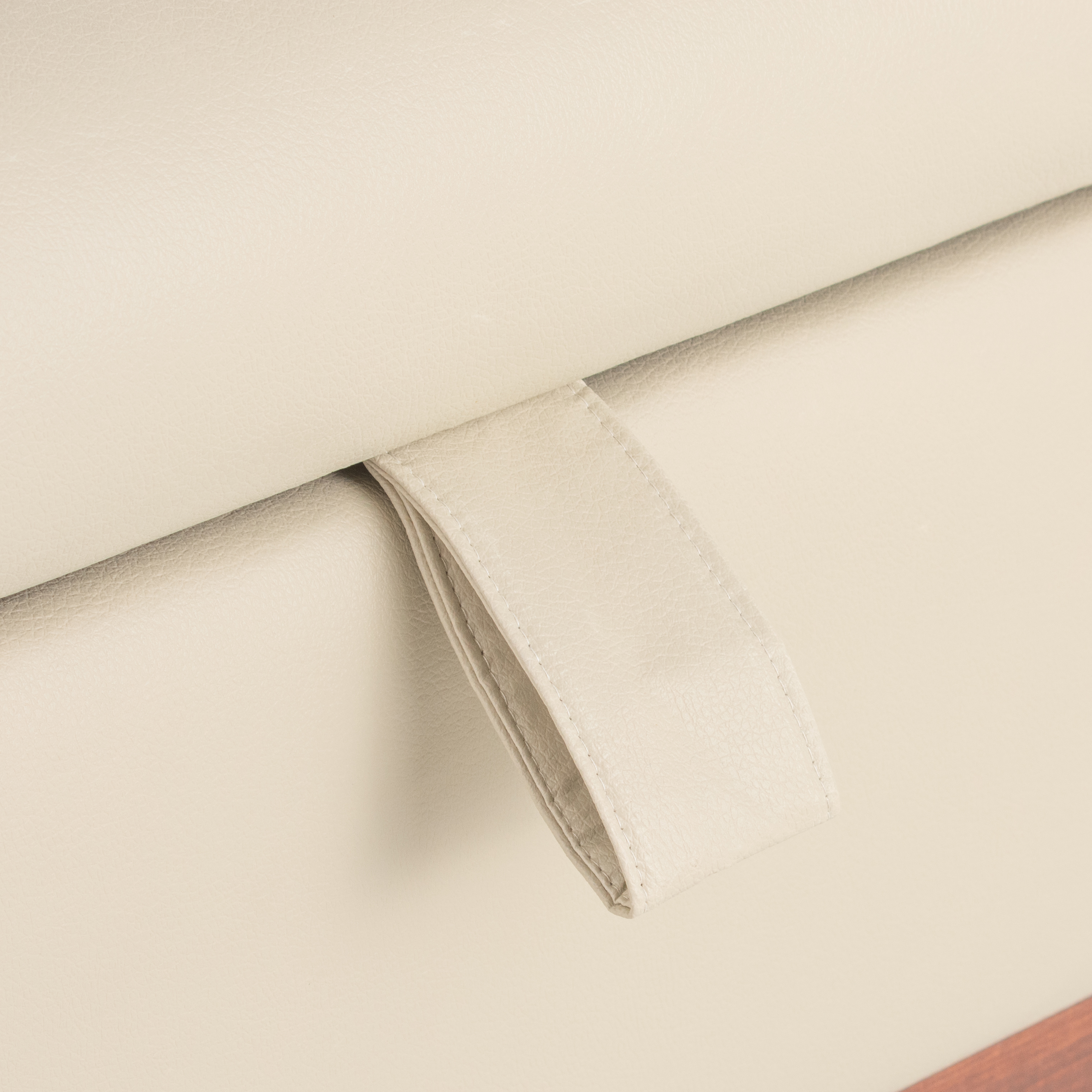 BANQUETA INCY CON BAÚL CREAMS ECOCUERO 120X50X40 CM MÁXIMA DESIGN SPA - 4