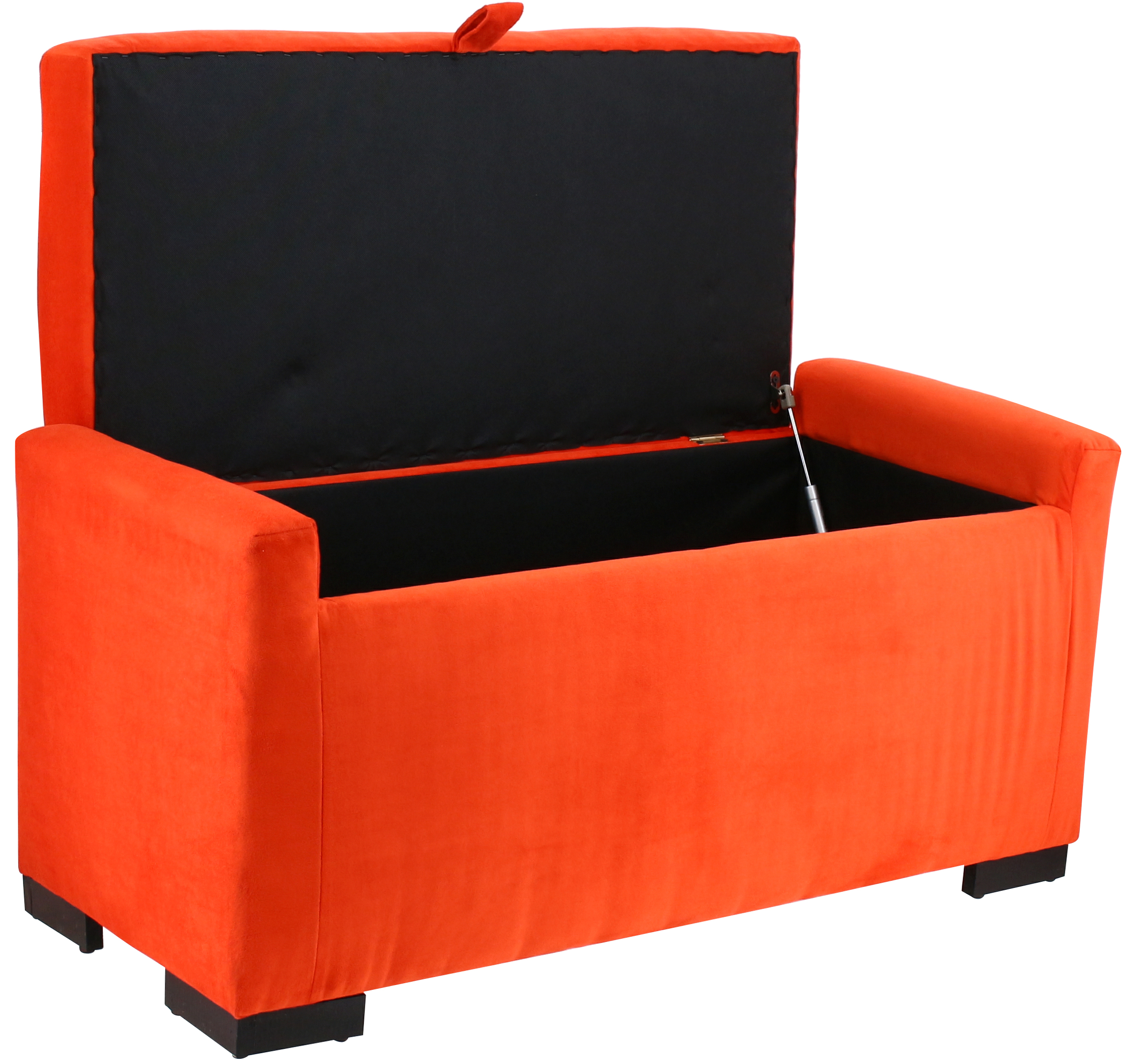 BANQUETA LEYZY NARANJO CON BAÚL 105X45X50 CM MÁXIMA DESIGN - 2