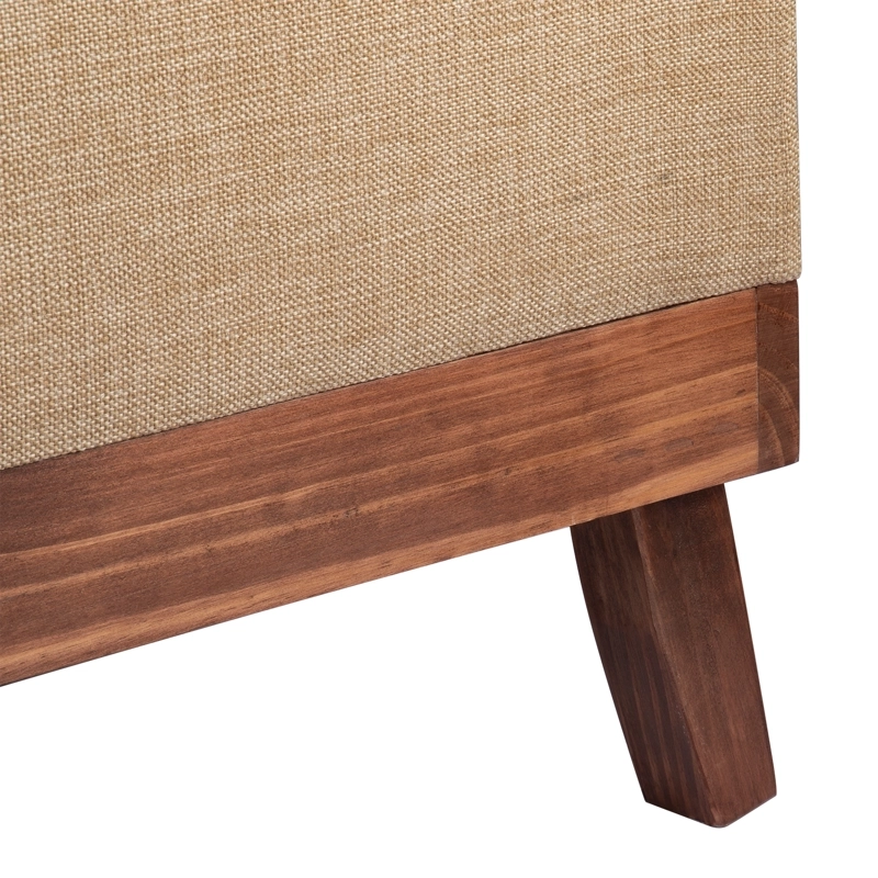 BANQUETA MAXIMA DESIGN INCY BEIGE CON BAÚL DELTA 120X40X50 CM - 4