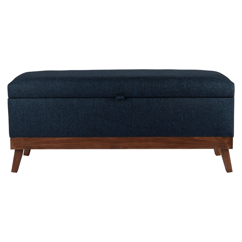 BANQUETA CON BAUL INCY AZUL OMEGA 120X40X50 CM MAXIMA DESIGN | AZUL - 1
