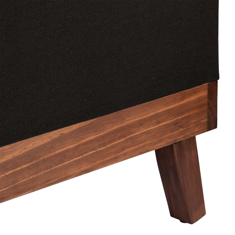 BANQUETA MAXIMA DESIGN INCY NEGRO CON BAÚL DELTA 120X40X50 CM - 3