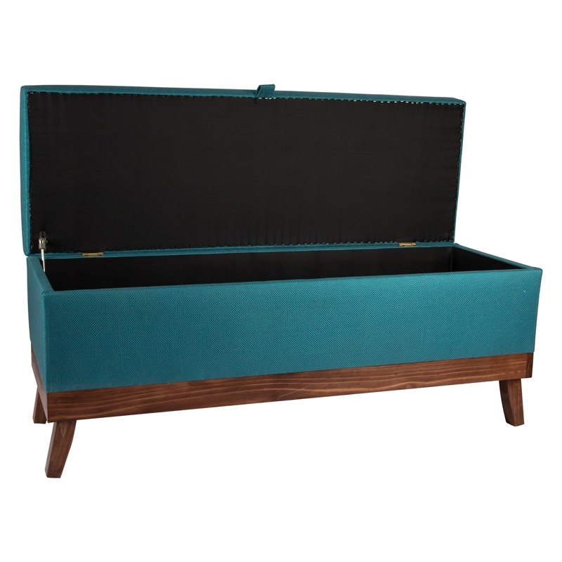 BANQUETA MAXIMA DESIGN INCY TURQUESA CON BAÚL OMEGA 120X40X50 CM - 2