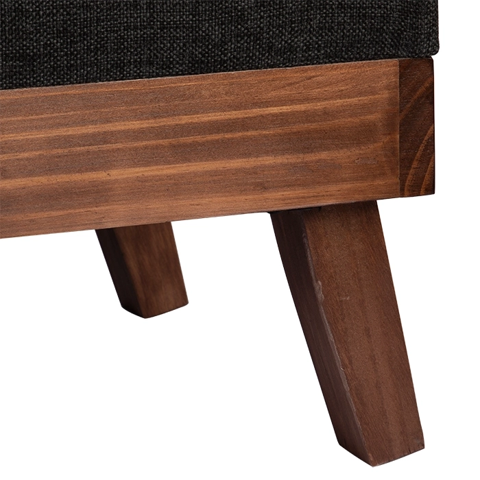 BANQUETA CON BAUL INCY GRAFITO DELTA 120X40X50 CM MAXIMA DESIGN | GRAFITO - 4