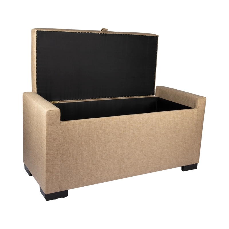 BANQUETA CON BAUL LEYZY BEIGE OMEGA 40X55X105 CM MAXIMA DESIGN | BEIGE - 2