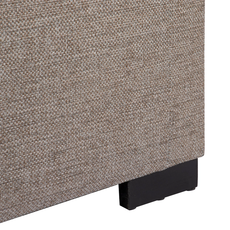 BANQUETA CON BAUL LEYZY GRIS BEIGE DELTA 40X55X105 CM MAXIMA DESIGN | GRIS - 4