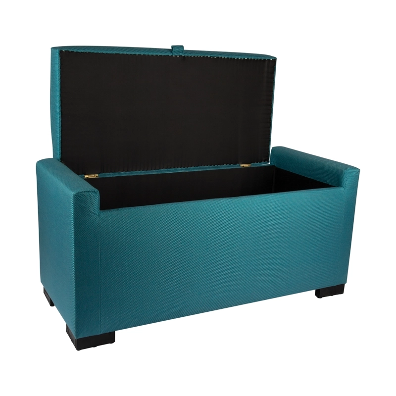 BANQUETA CON BAUL LEYZY TURQUESA OMEGA 40X55X105 CM MAXIMA DESIGN - 2