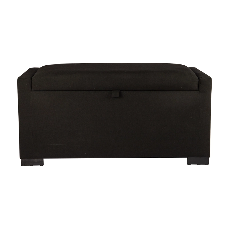 BANQUETA CON BAUL LEYZY NEGRO DELTA 40X55X105 CM MAXIMA DESIGN - 1