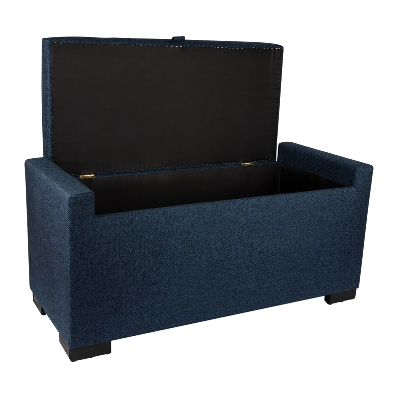 BANQUETA CON BAUL LEYZY AZUL OMEGA 40X55X105 CM MAXIMA DESIGN | AZUL - 2