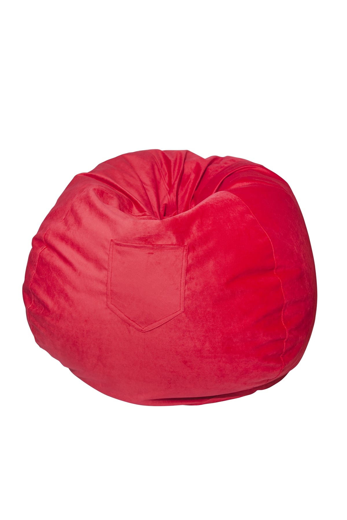 POUF MAXIMA DESIGN PERA 1 CUERPO FELPA ROSADA 100X80X80 CM - 1