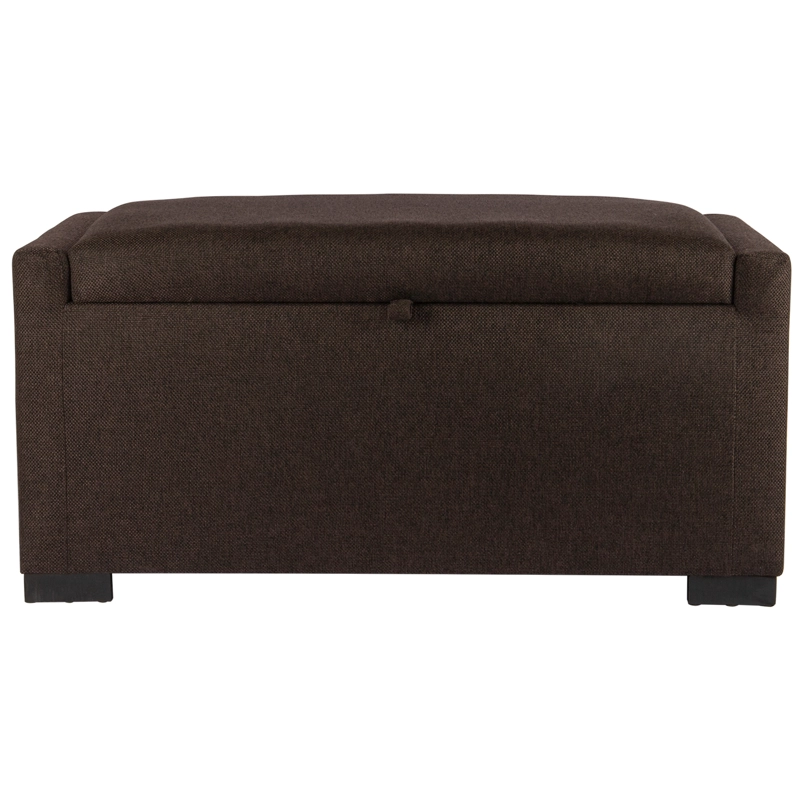 BANQUETA MAXIMA DESIGN LEYZY CAFÉ-MORO CON BAÚL OMEGA 40X55X105 CM - 1
