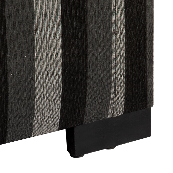 BANQUETA CON BAUL LEYZY RAYAS-NEGRAS OMEGA 40X55X105 CM MAXIMA DESIGN - 2