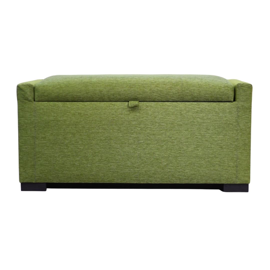 BANQUETA CON BAÚL LEYZY VERDE PISTACHO OMEGA 55X40X105 CM MÁXIMA DESIGN - 1