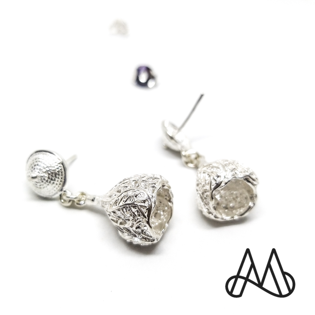 AROS MOR JOYAS FLOR CAMPANULA - 1