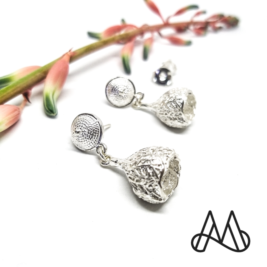 AROS MOR JOYAS FLOR CAMPANULA - 3