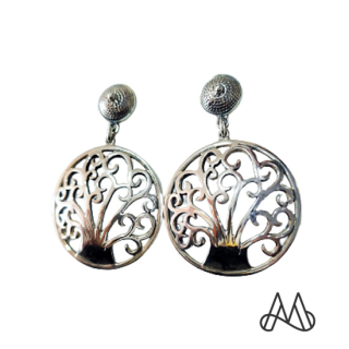 ARO COLGANTE PLATA LEY 925 ARBOL DE LA VIDA | Blanco | Talla_unica - 1