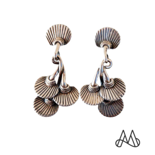 ARO COLGANTE PLATA ENVEJECIDA LEY 925 CONCHITAS MARINAS | PLATA | TALLA_UNICA