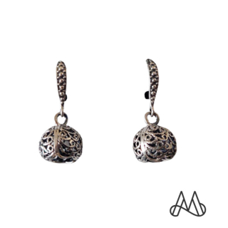 ARO COLGANTE PLATA ENVEJECIDA LEY 950 CAMPANULA ENVEJECIDA | PLATA | TALLA_UNICA