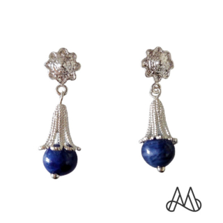 ARO COLGANTE PLATA LEY 925 COPIHUE SODALITA | Azul | Talla_unica - 1