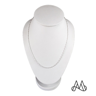 CADENA PLATA FINA ITALIANA LEY 925 / COLLAR SINGAPORE 50 CM | BLANCO | TALLA_UNICA