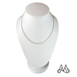 CADENA PLATA FINA ITALIANA LEY 925 / COLLAR POPCORN X 45 CM | BLANCO | TALLA_UNICA