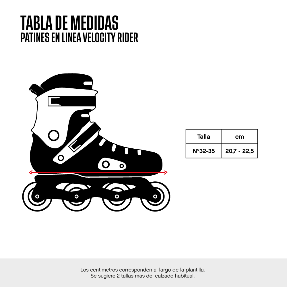 PATIN EN LINEA RIDER VELOCITY 32-35 | NARANJA - 5