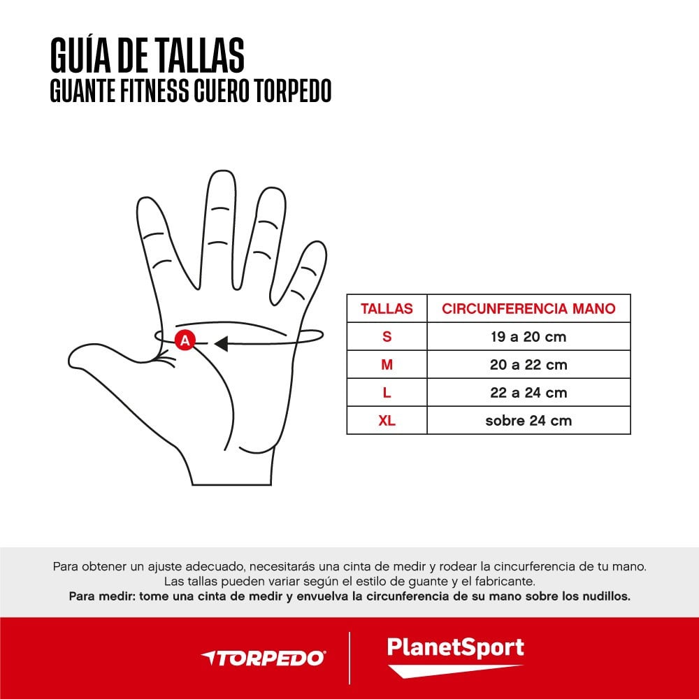 GUANTE FITNESS TORPEDO CUERO MUÑECA NG-NG - 4