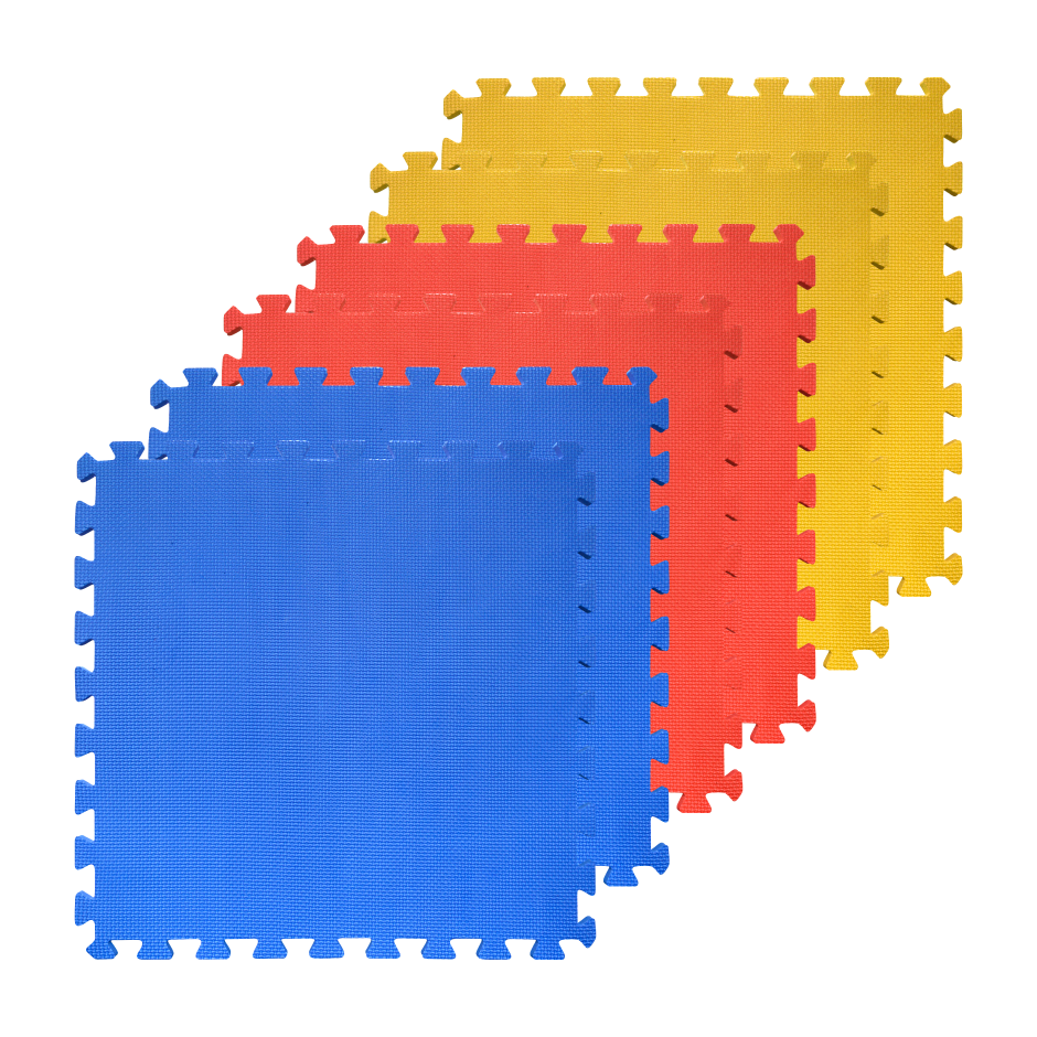SET PROTECCION PISO TORPEDO 60 CM FITNESS MAT MULTICOLOR (MINI TATAMI) - 1