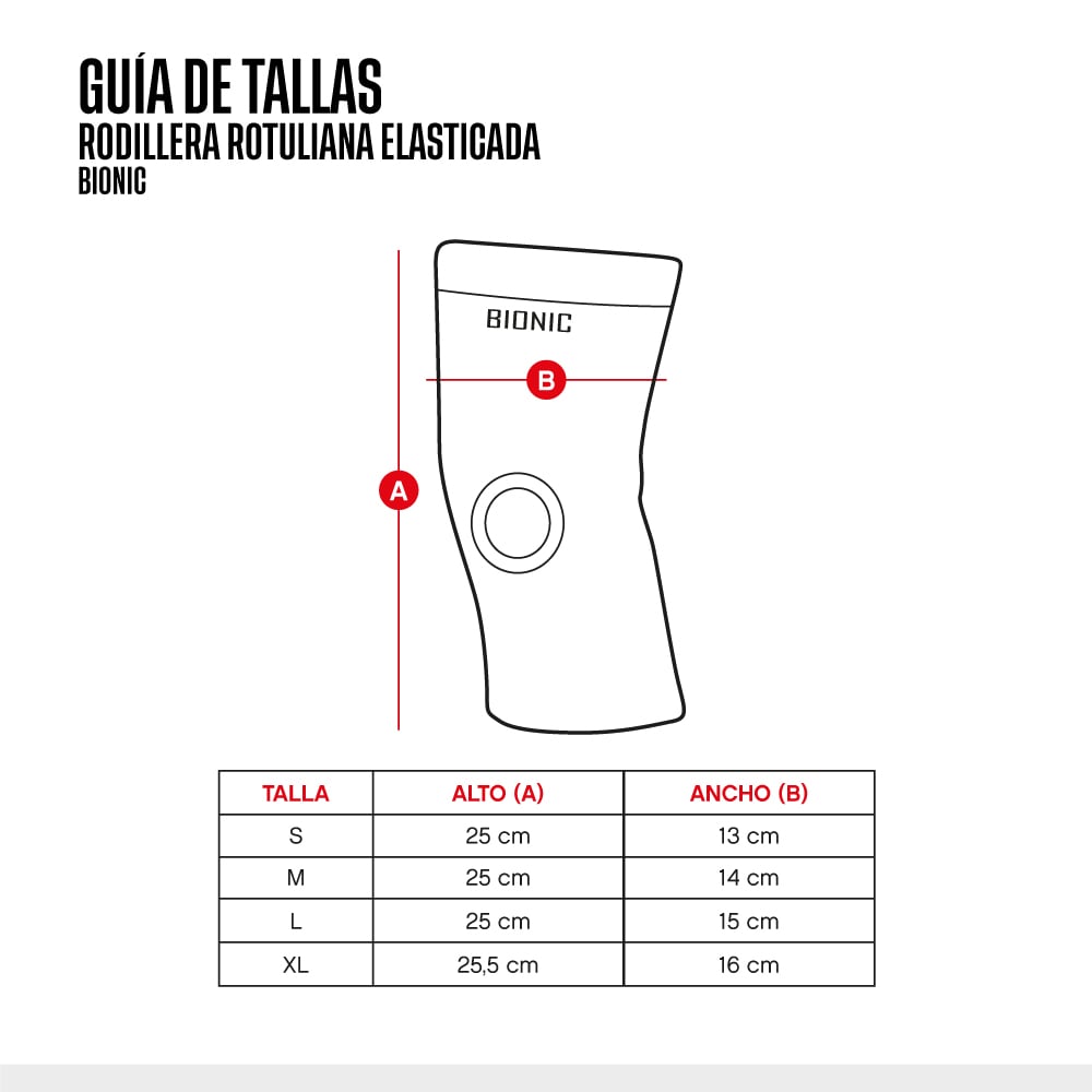 RODILLERA BIONIC ELASTICADA ROTULIANA BL - 3