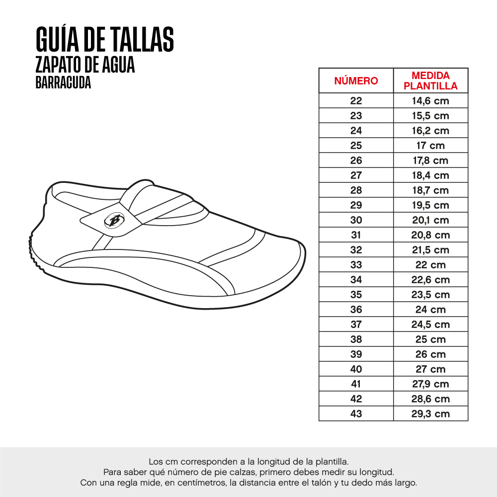 ZAPATO DE AGUA BARRACUDA AQUASHOES RS-NG - 6