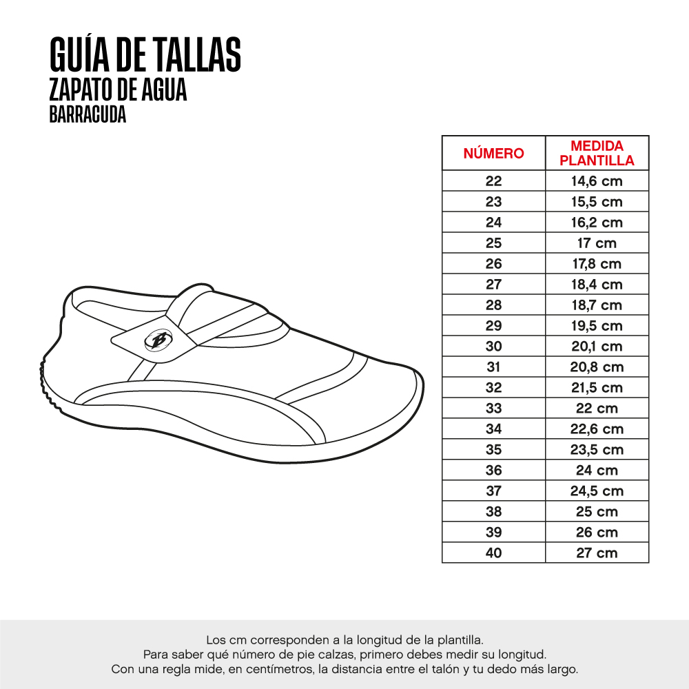 ZAPATO DE AGUA BARRACUDA AQUASHOES AZ-NG 22-27 - 6