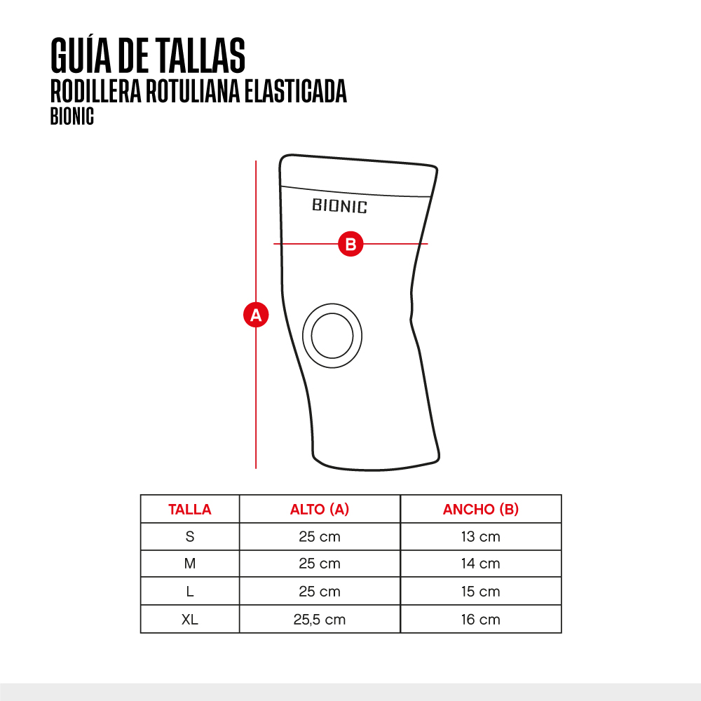 RODILLERA BIONIC ELASTICADA ROTULIANA BL - 3