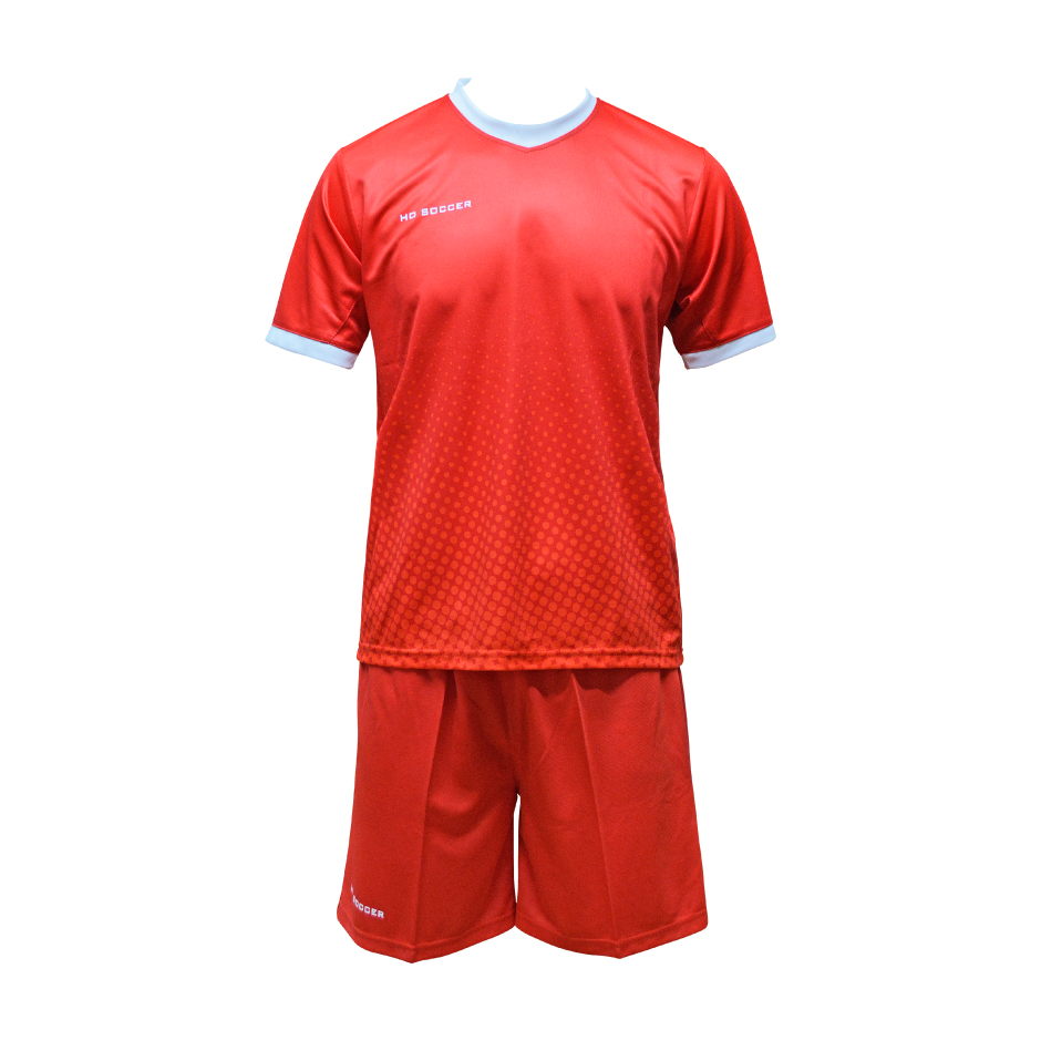 SET CAMISETA + SHORT UNISEX HO SOCCER TORM ROJO - NARNAJO FLUOR - 2