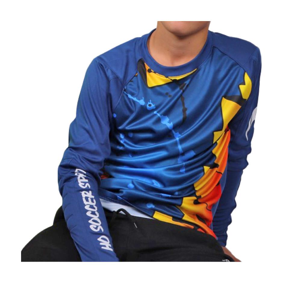 POLERON NIÑO HO SOCCER AZUL ARQUERO SPIRIT AZ XL - 2