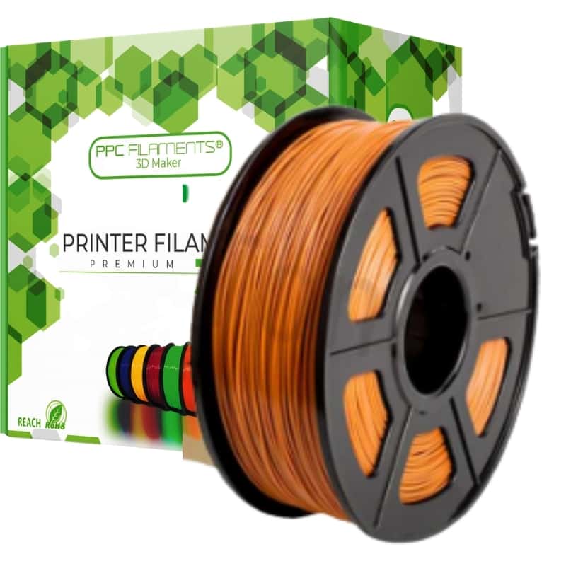 FILAMENTOS PLA SEDA COBRE 1KG PPC | FILAMENTOS - 1