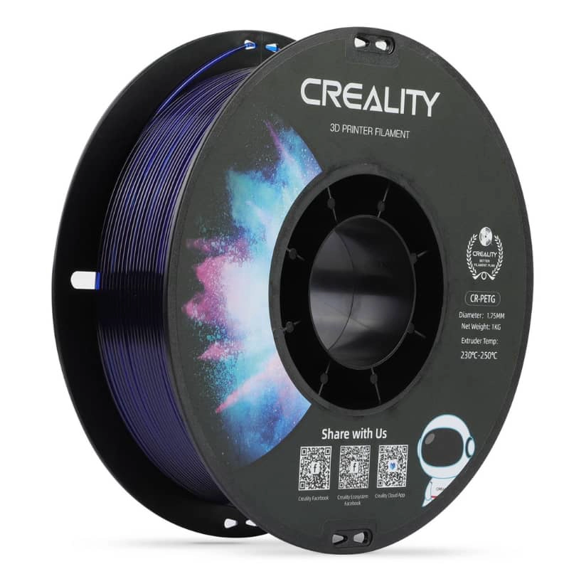 FILAMENTO CREALITY IMPRESORAS 3D FDM 1KG PETG AZUL TRANSPARENTE S - 2