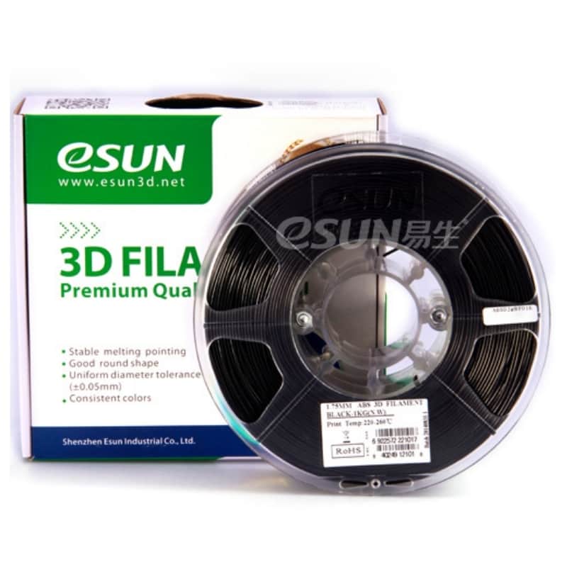 FILAMENTO ESUN IMPRESORAS 3D FDM 1KG ABS NEGRO S - 1