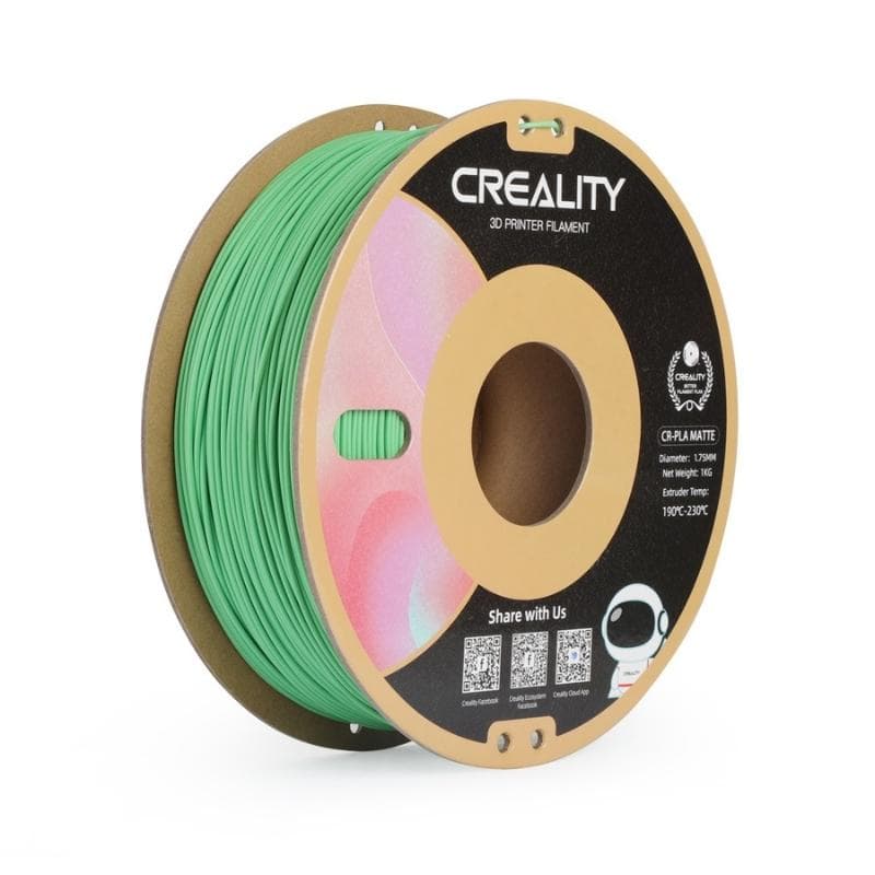 FILAMENTO 3D CREALITY 1KG PLA MATE VERDE PALTA FILAMENTOS - 2