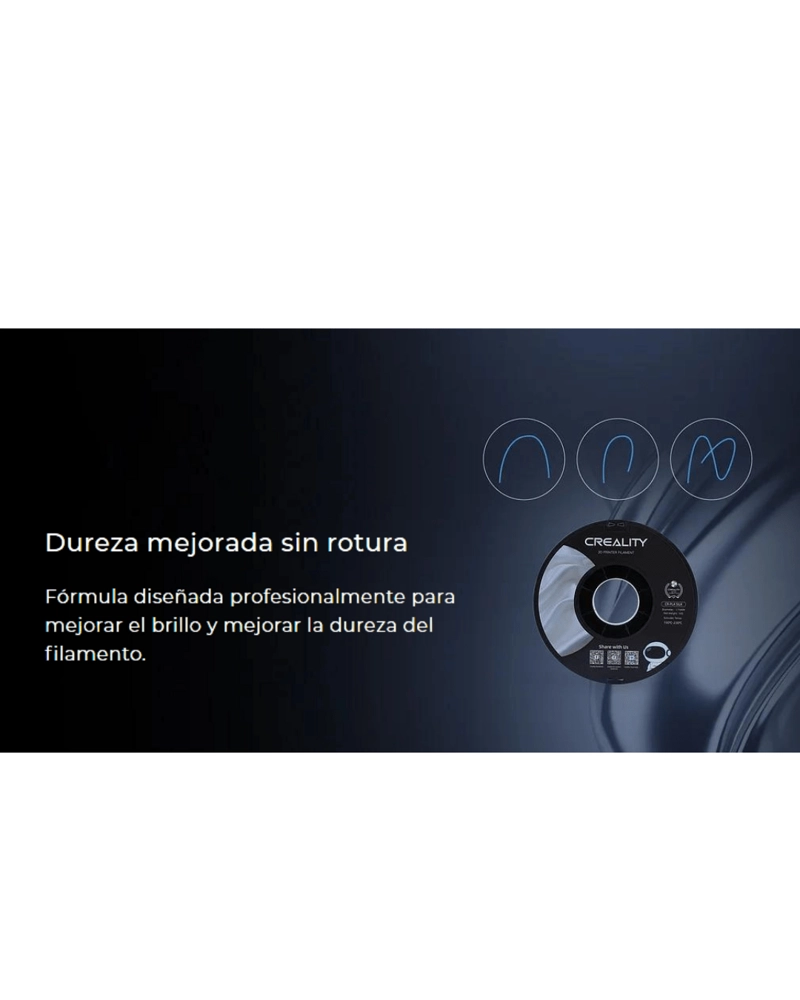 FILAMENTO 3D CREALITY 1KG PLA SEDA MÁGICO BICOLOR ORO Y PLATEADO FILAMENTOS - 8