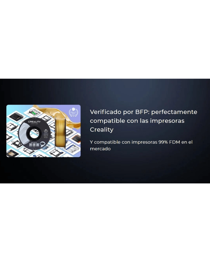 FILAMENTO 3D PLA SEDA MAGICO BICOLOR DORADO Y ROJO 1KG CREALITY | FILAMENTOS - 4