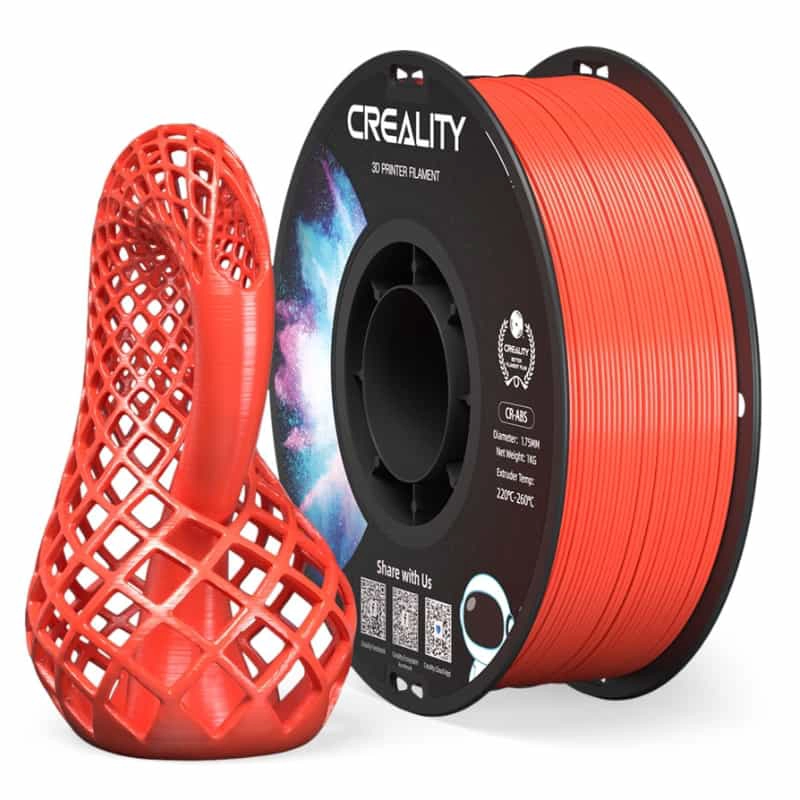 FILAMENTO 3D ABS ROJO 1KG CREALITY | FILAMENTOS - 2